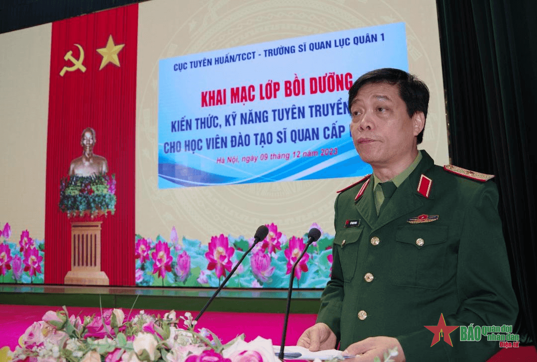 Gần 600 học viên Trường Sĩ quan Lục quân 1 tham gia lớp bồi dưỡng công tác tuyên truyền miệng