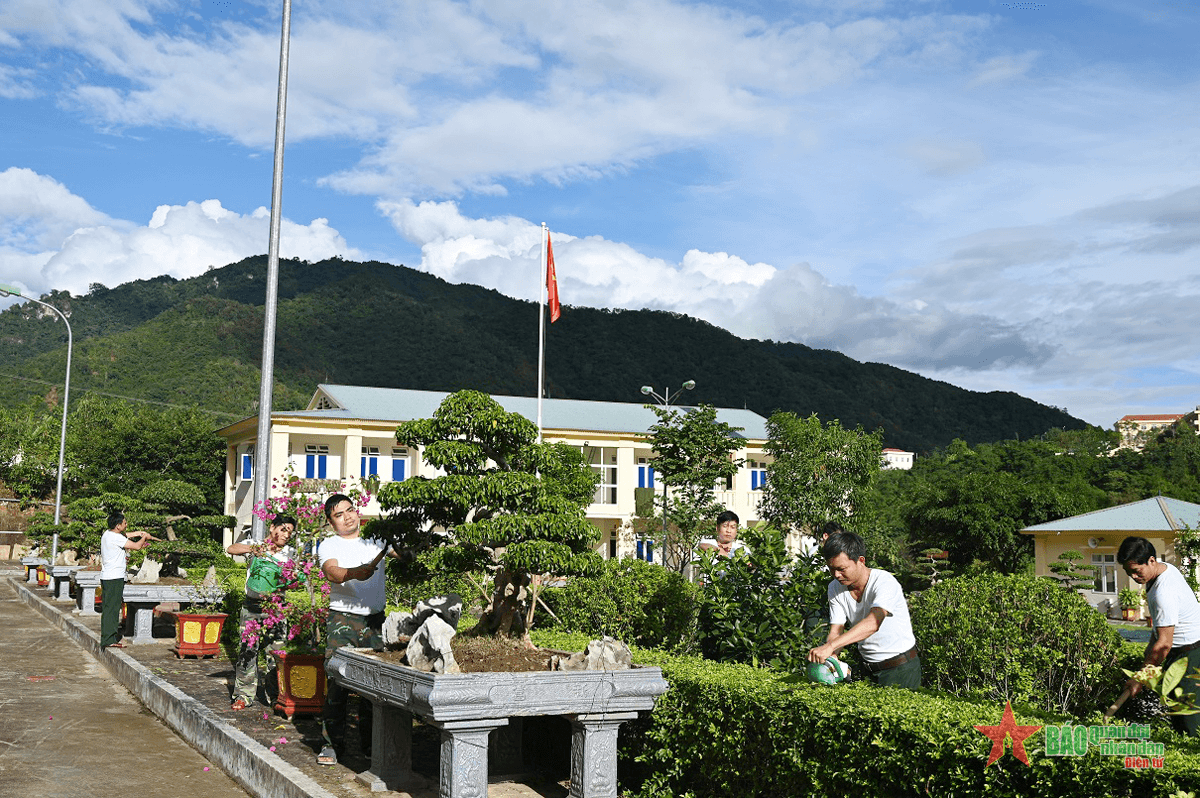 Ban CHQS huyện Mường Lát (Thanh Hóa): Doanh trại đẹp từ bàn tay bộ đội