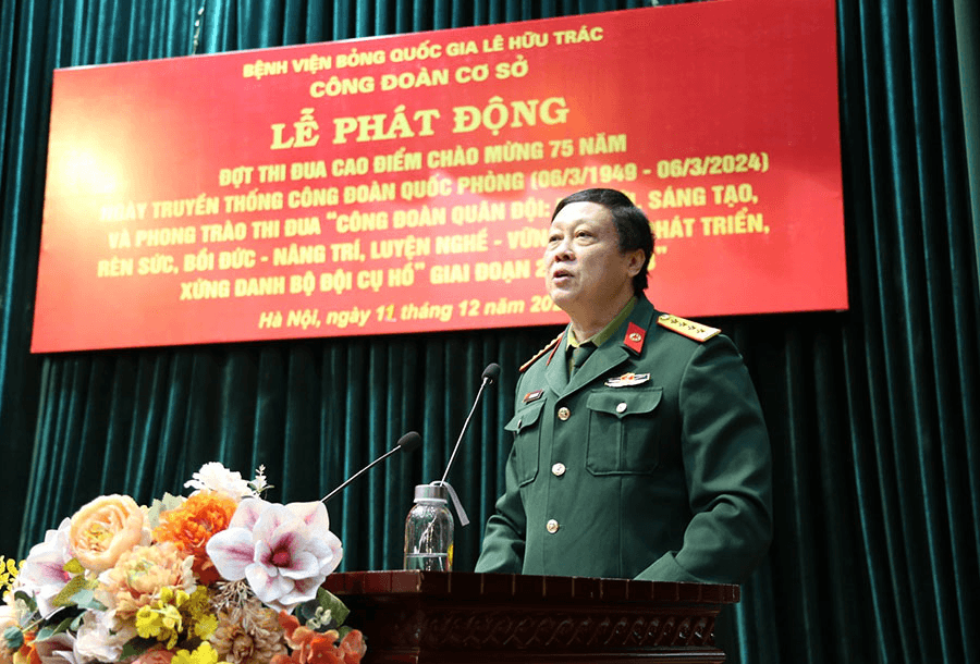 Bệnh viện Bỏng Quốc gia Lê Hữu Trác (Học viện Quân y) phát động thi đua chủ đề “75 ngày hành động kiểu mẫu”