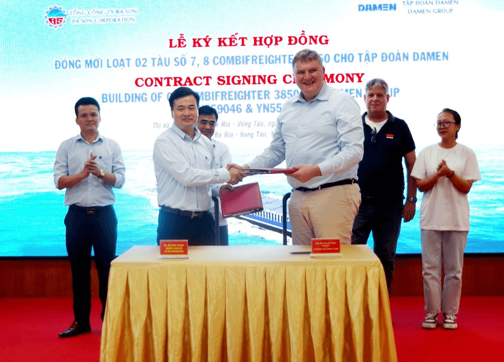 Tổng công ty Ba Son ký kết hợp đồng đóng mới 2 tàu Combifreighter 3850 cho Tập đoàn Damen