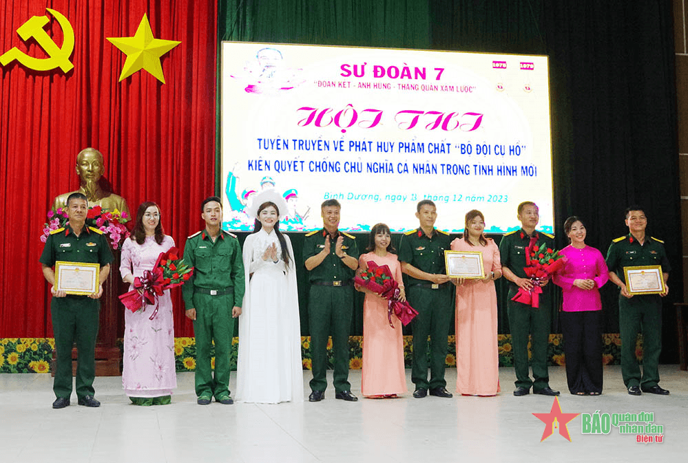 Sư đoàn 7 thi tuyên truyền về phẩm chất Bộ đội Cụ Hồ
