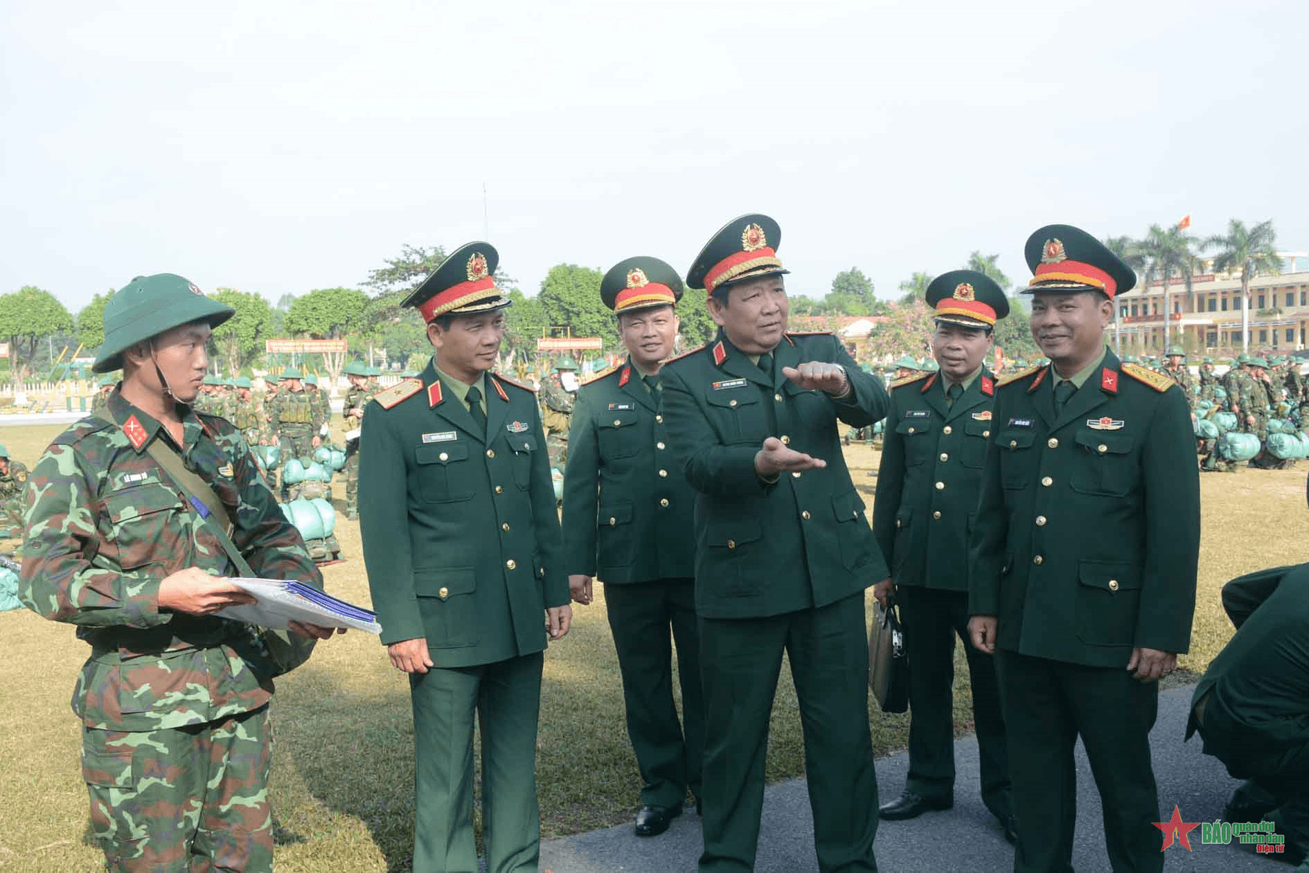 Bộ Quốc phòng kiểm tra kết quả thực hiện nhiệm vụ năm 2023 tại Bộ Chỉ huy Quân sự tỉnh Bắc Giang và Trung đoàn 12 (Sư đoàn 3, Quân khu 1)
