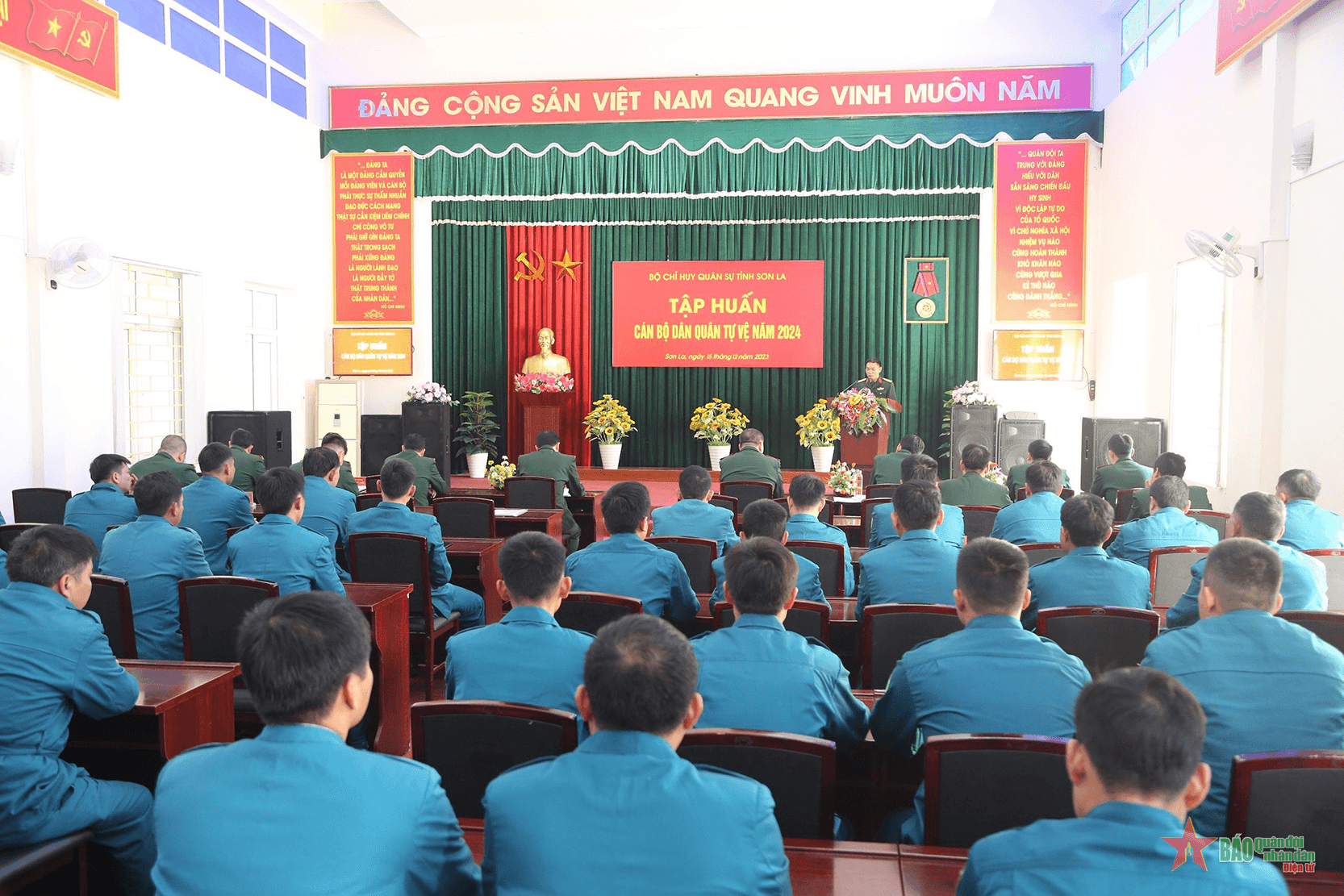 Bộ Chỉ huy Quân sự tỉnh Sơn La tập huấn cán bộ dân quân tự vệ năm 2024