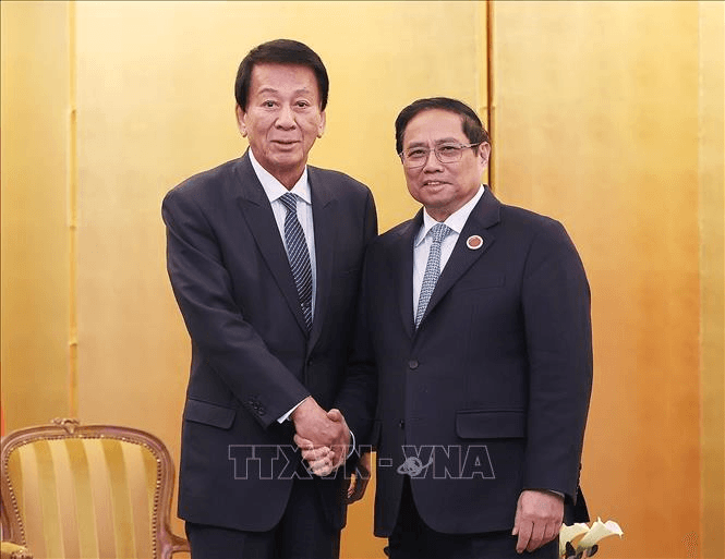 Thủ tướng Phạm Minh Chính tiếp nguyên Đại sứ đặc biệt Nhật Bản-Việt Nam