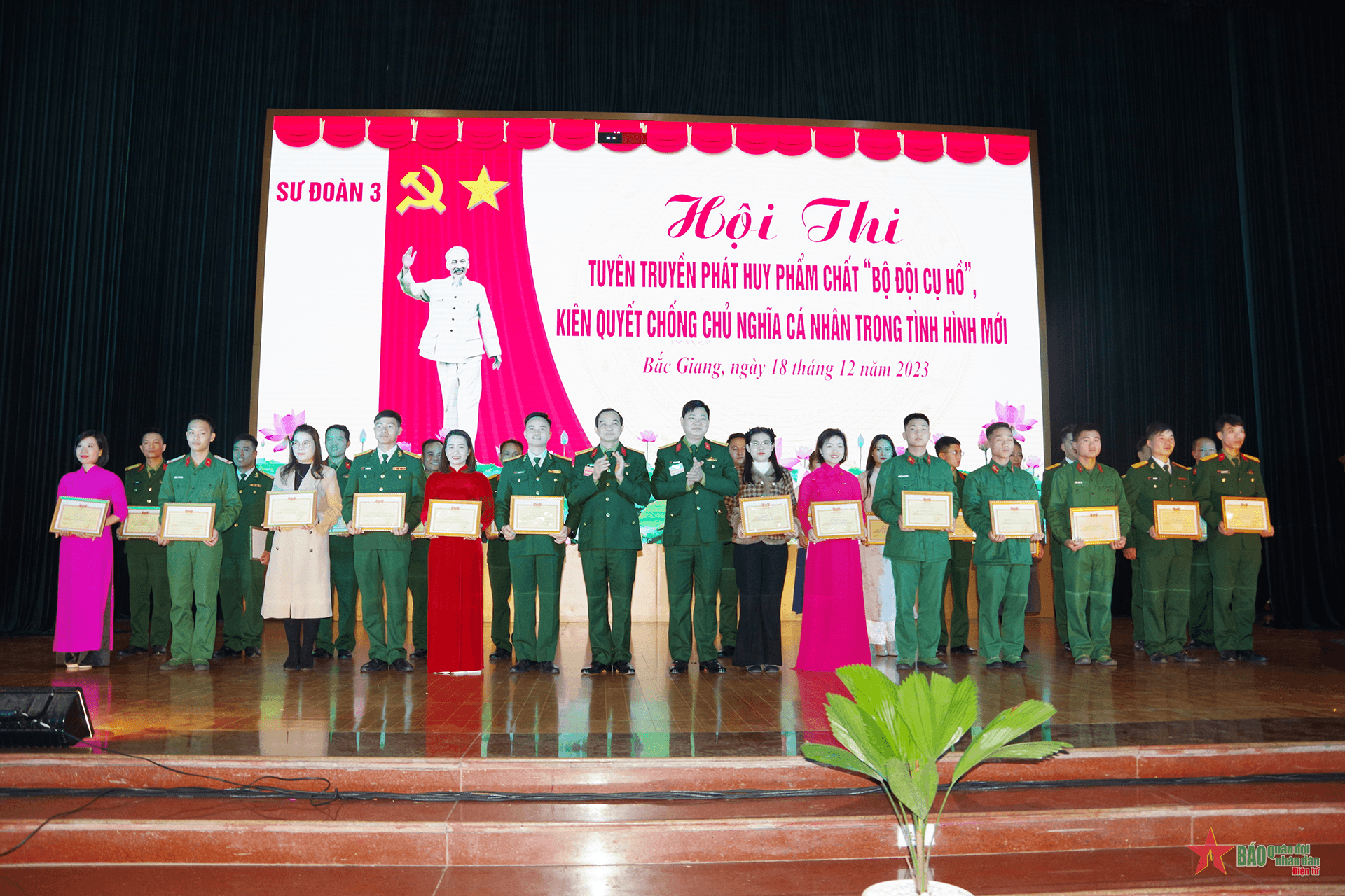 Sư đoàn 3, Quân khu 1 tổ chức Hội thi tuyên truyền phát huy phẩm chất Bộ đội Cụ Hồ
