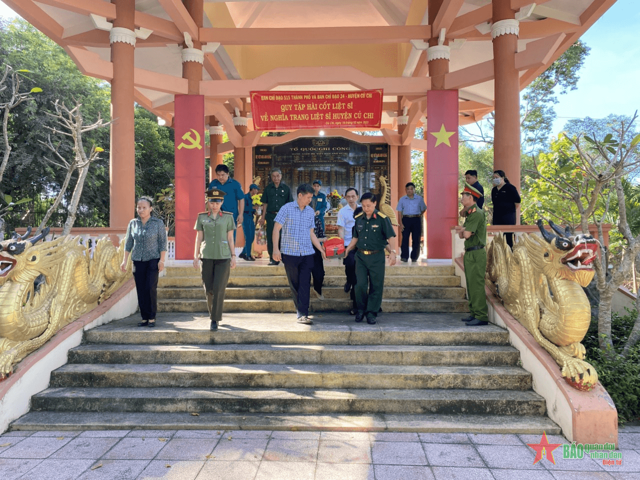 Quy tập hài cốt liệt sĩ chưa xác định được danh tính về Nghĩa trang Liệt sĩ huyện Củ Chi