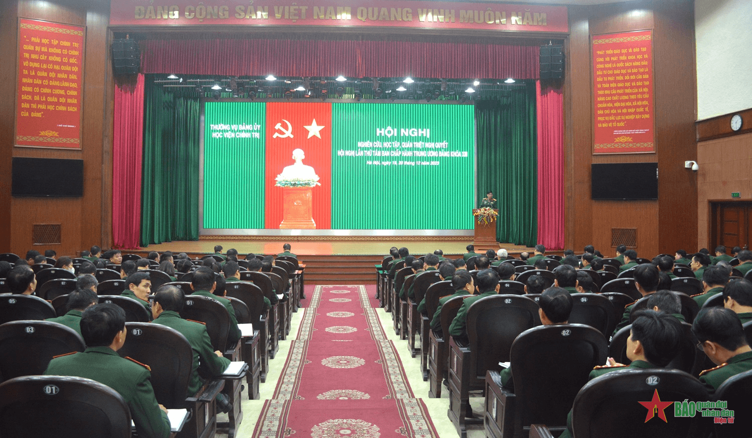 Đảng ủy Học viện Chính trị tổ chức quán triệt, học tập Nghị quyết Trung ương 8, khóa XIII