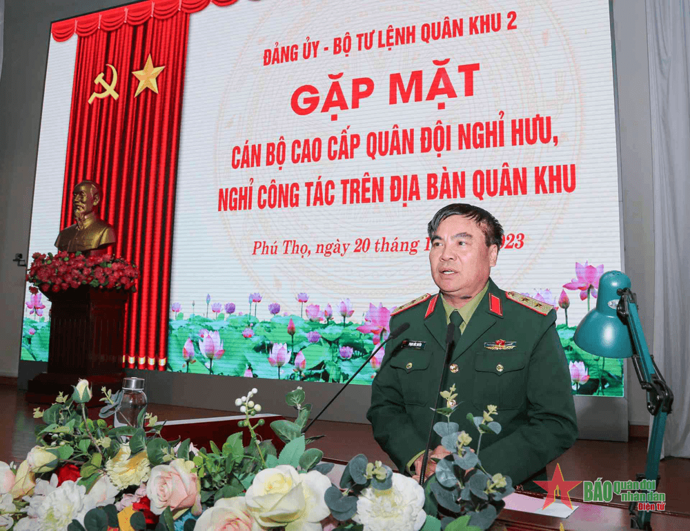 Quân khu 2 tổ chức gặp mặt cán bộ cao cấp Quân đội nghỉ hưu, nghỉ công tác trên địa bàn