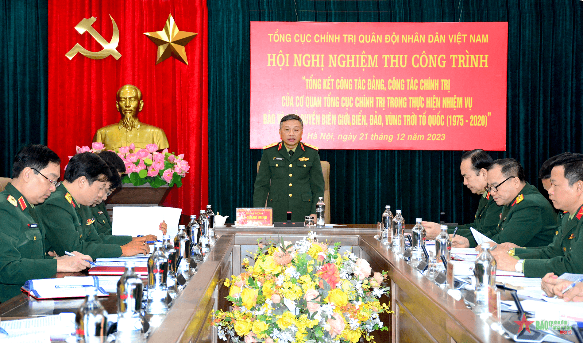 Nghiệm thu Công trình tổng kết công tác Đảng, công tác chính trị của Cơ quan Tổng cục Chính trị