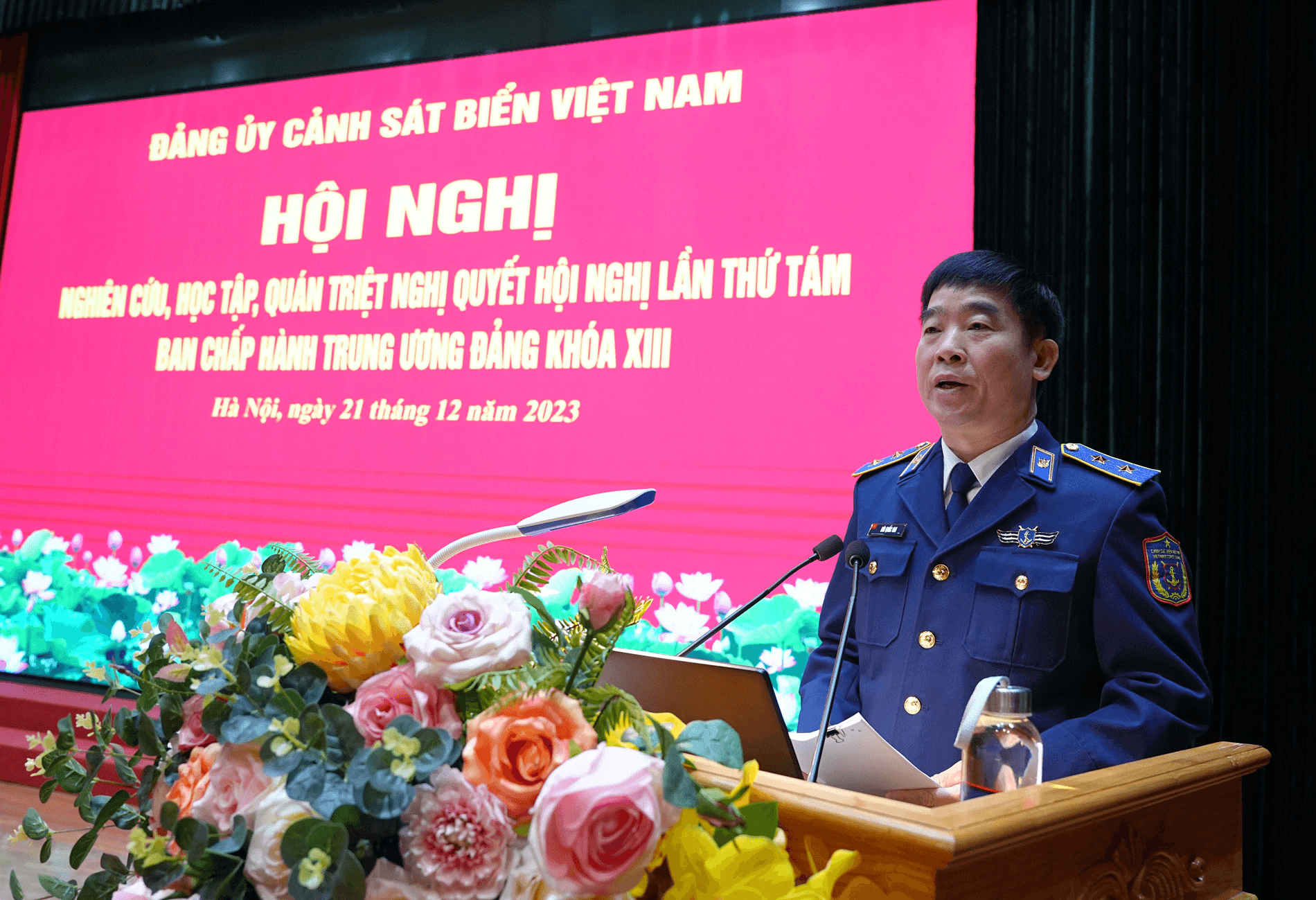 Đảng ủy Cảnh sát biển quán triệt, học tập nghị quyết Hội nghị Trung ương 8 khóa XIII