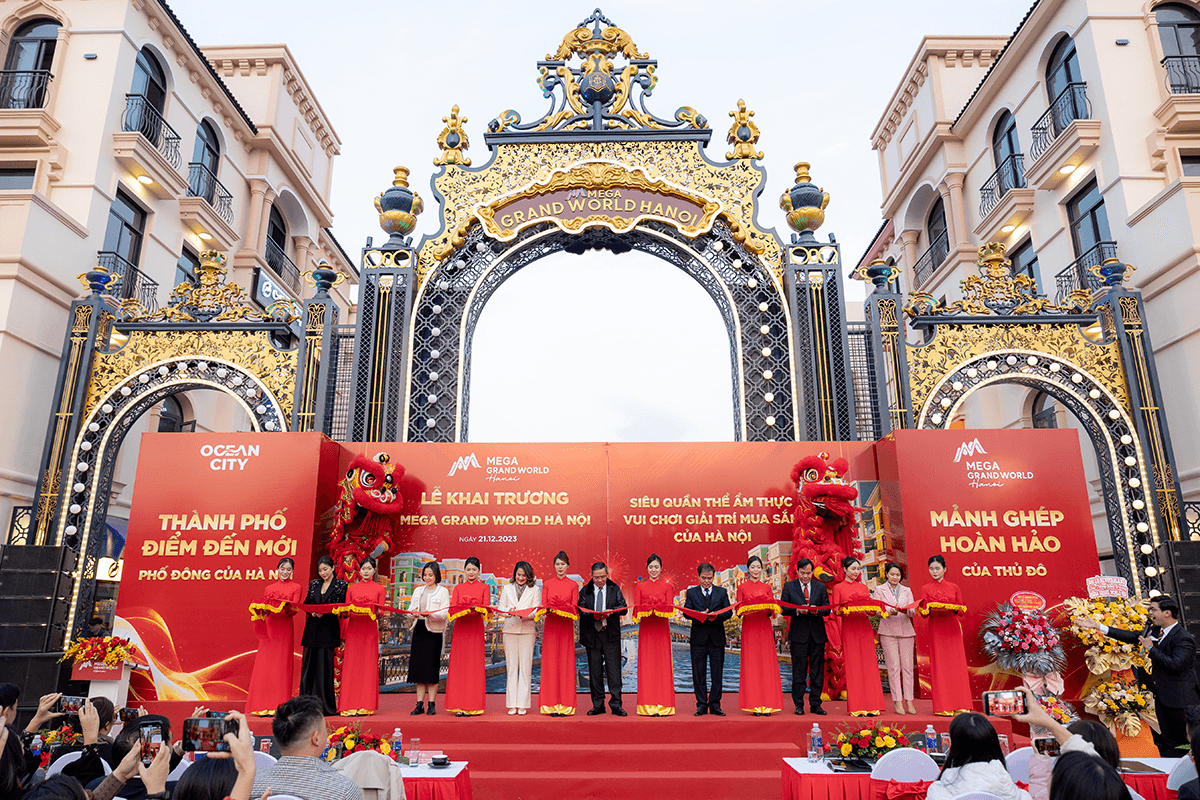 Khai trương siêu quần thể ẩm thực, vui chơi giải trí, mua sắm Mega Grand World Hà Nội