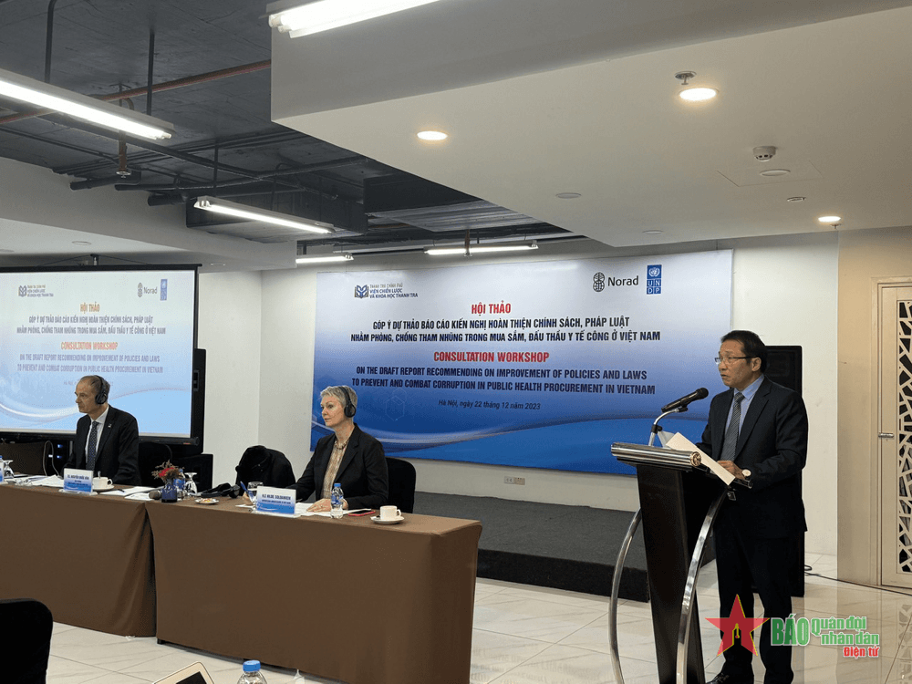 Hoàn thiện chính sách, pháp luật phòng, chống tham nhũng trong mua sắm, đấu thầu y tế công