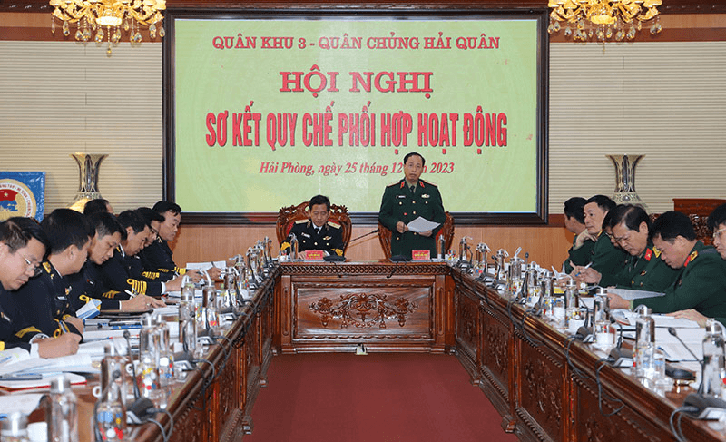 Quân khu 3 và Quân chủng Hải quân tăng cường phối hợp hoạt động trao đổi thông tin