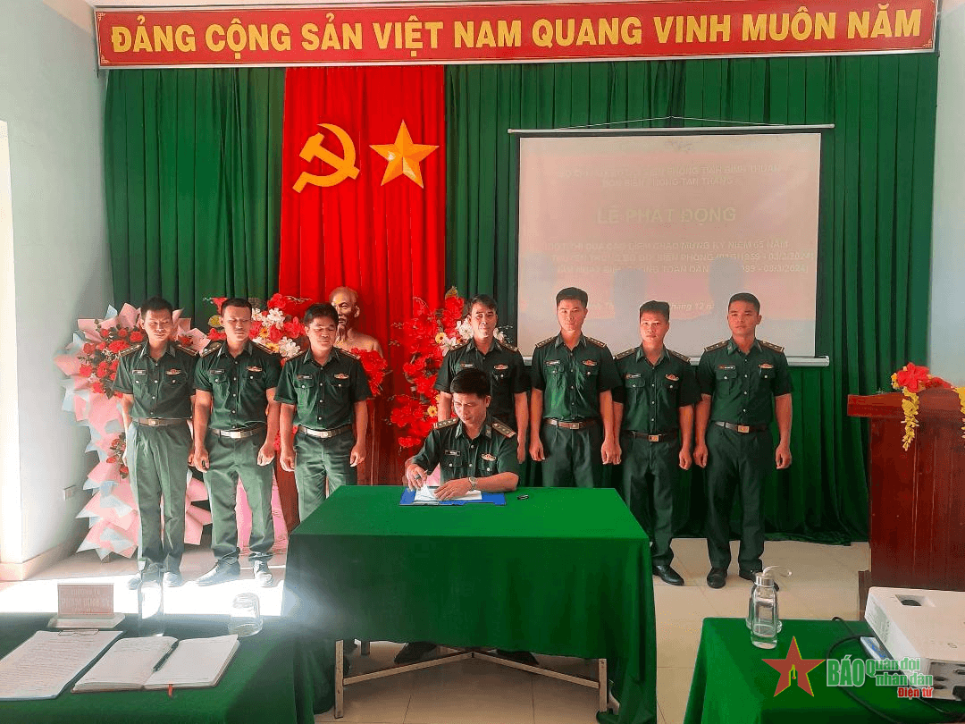 Bộ đội Biên phòng Bình Thuận: Phát động đợt thi đua cao điểm chào mừng kỷ niệm 65 năm Ngày truyền thống Bộ đội Biên phòng
