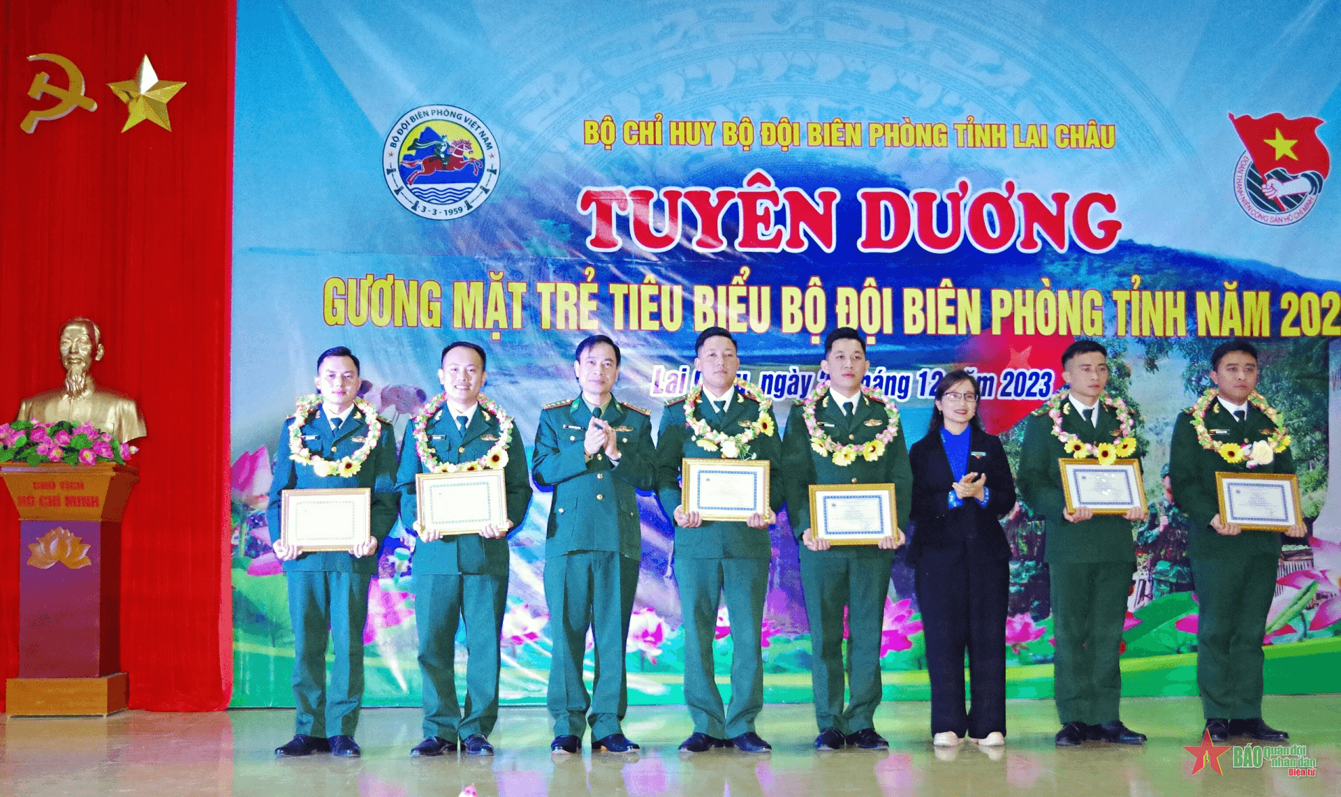 Bộ đội Biên phòng tỉnh Lai Châu tuyên dương Gương mặt trẻ tiêu biểu năm 2023