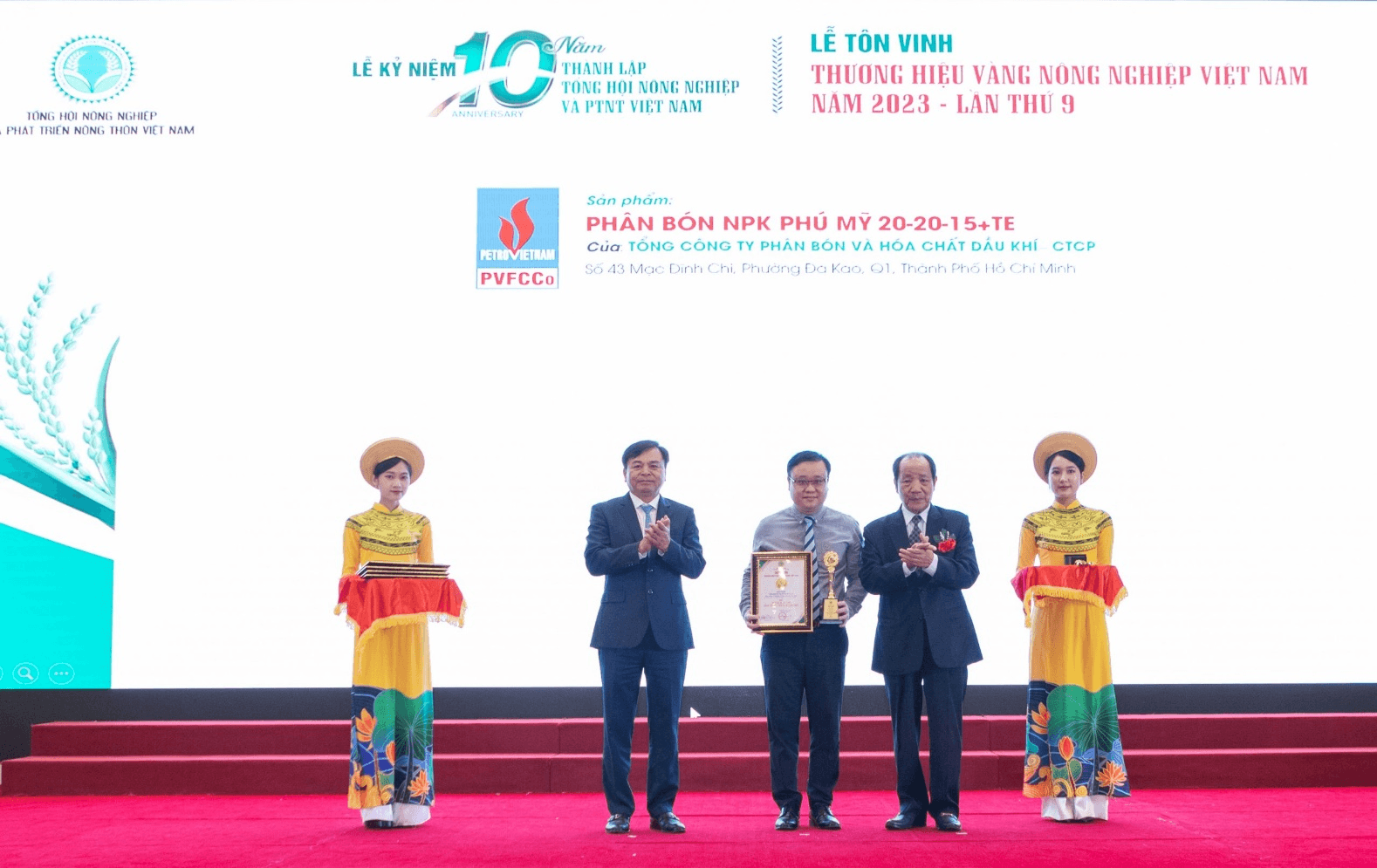 NPK Phú Mỹ: “Thương hiệu Vàng nông nghiệp Việt Nam năm 2023”