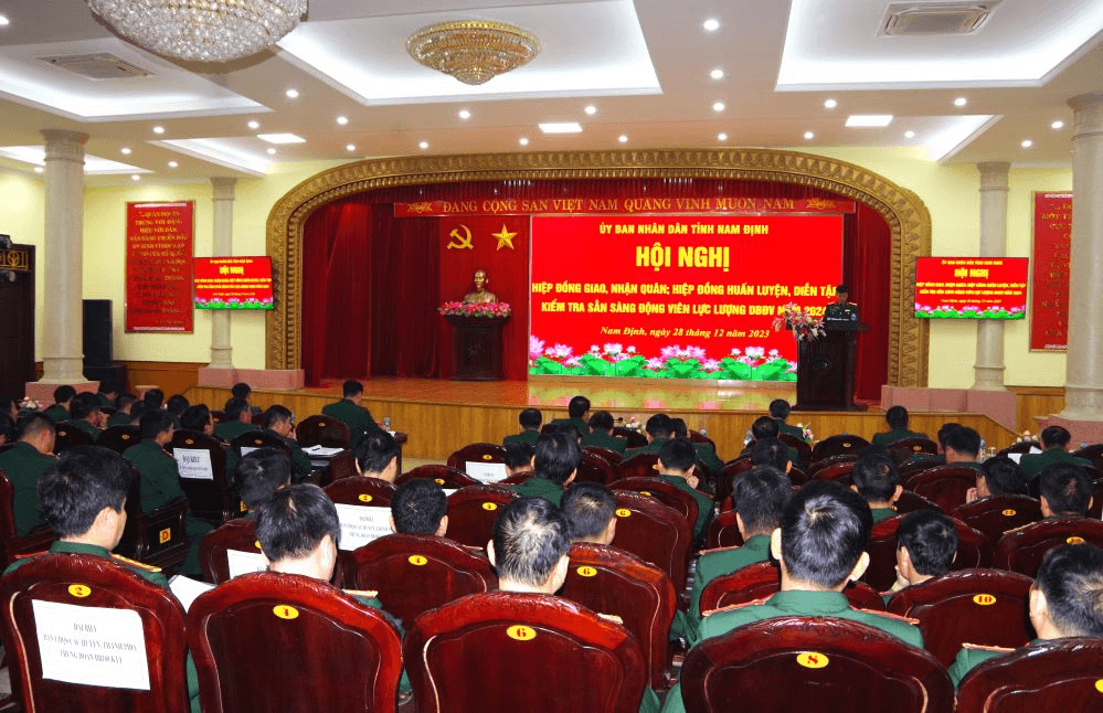 Tỉnh Nam Định hiệp đồng giao, nhận quân năm 2024