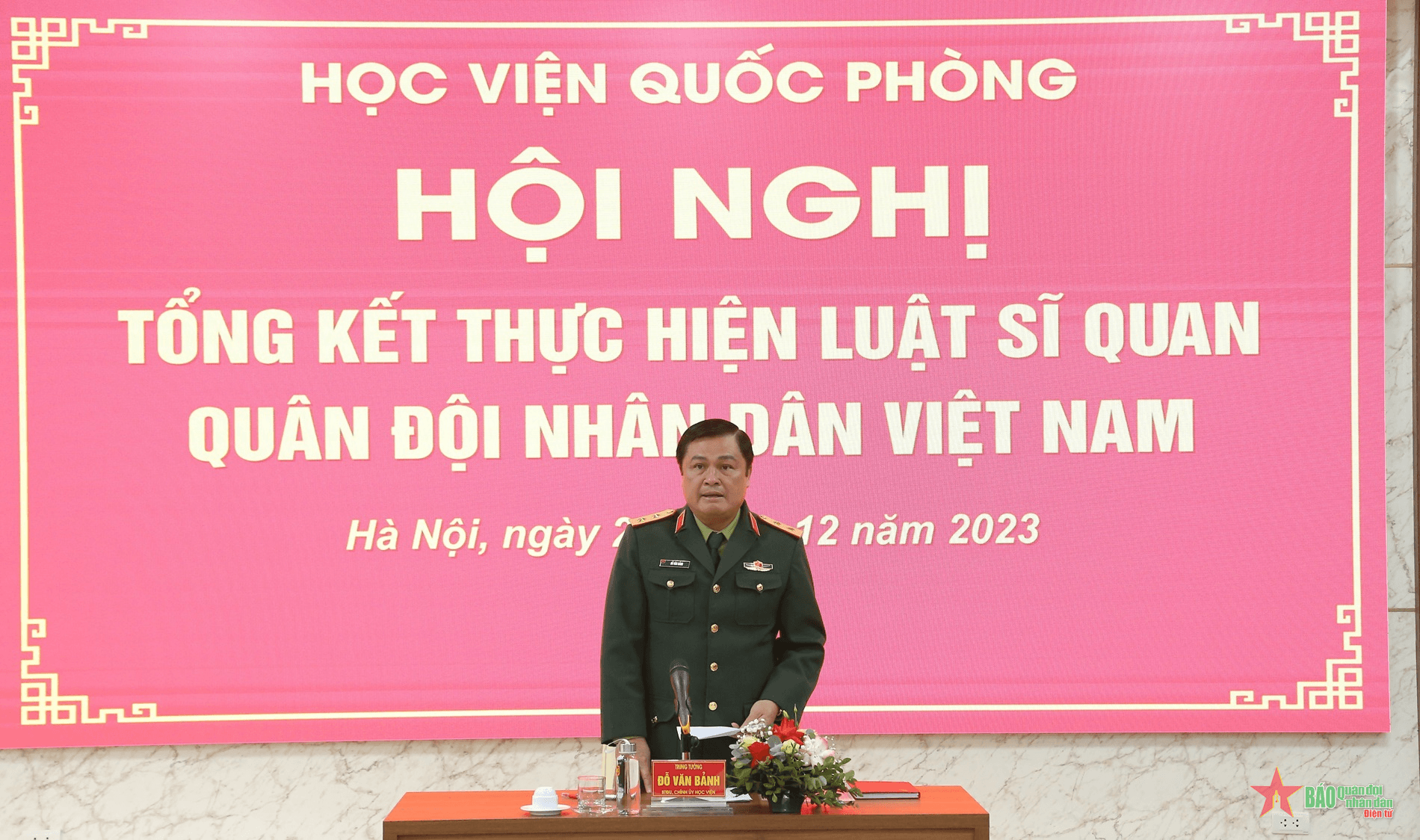 Học viện Quốc phòng tổng kết thực hiện Luật Sĩ quan Quân đội nhân dân Việt Nam