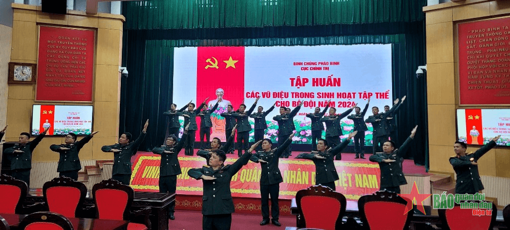 Cục Chính trị, Binh chủng Pháo binh: Phổ biến 5 vũ điệu sinh hoạt tập thể trong các cơ quan, đơn vị