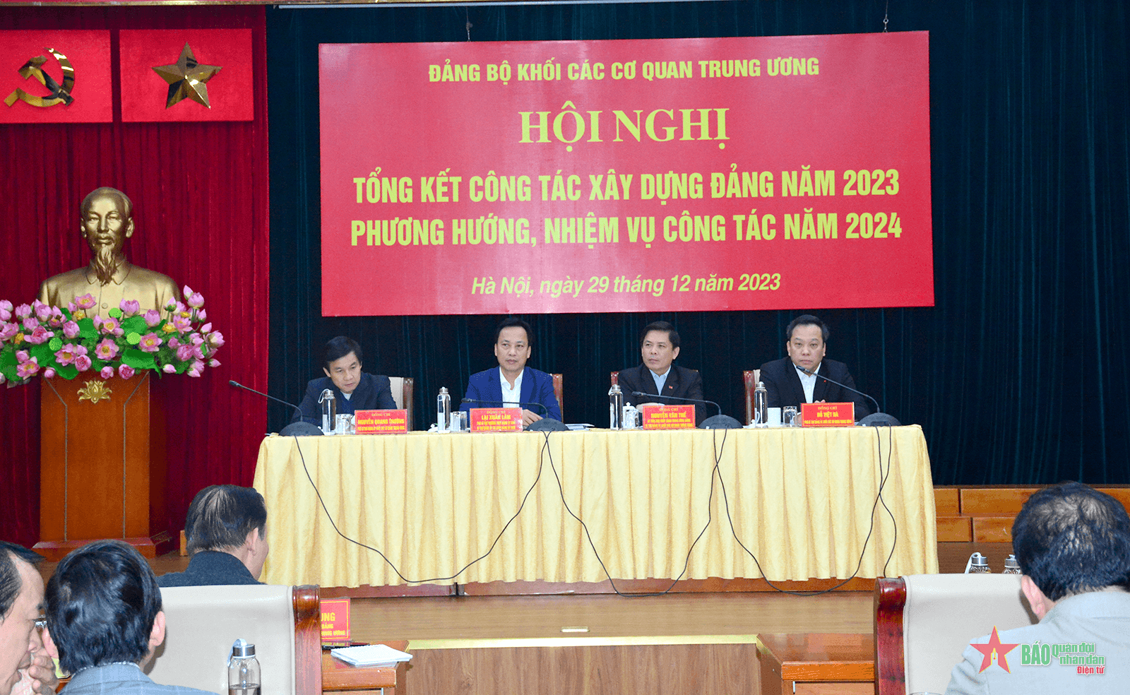 Đảng bộ Khối các cơ quan Trung ương triển khai nhiệm vụ công tác xây dựng Đảng năm 2024