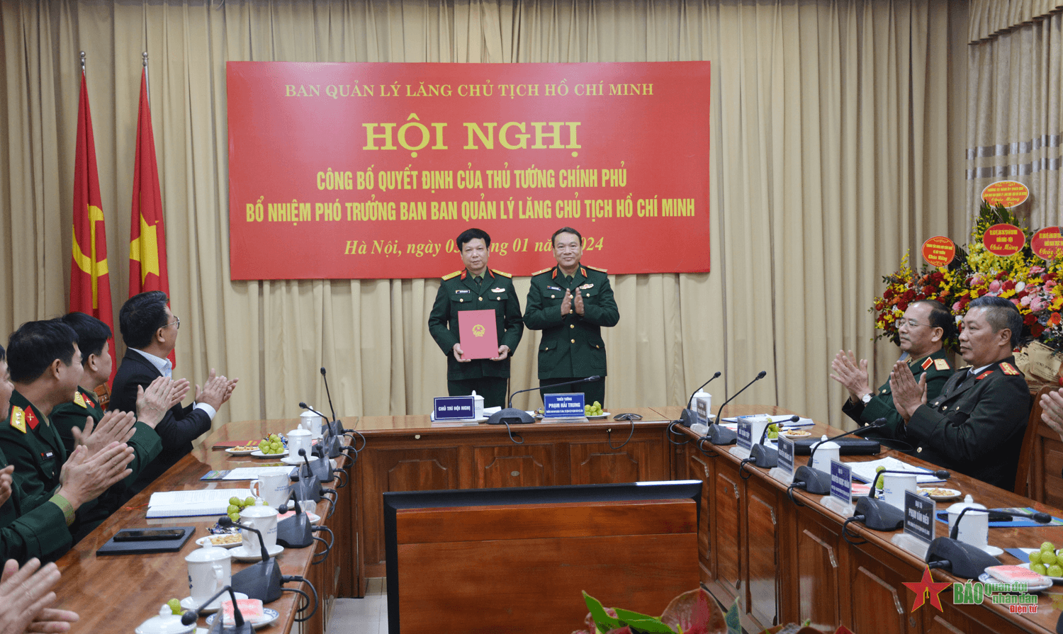 Công bố Quyết định bổ nhiệm Phó trưởng ban Ban Quản lý Lăng Chủ tịch Hồ Chí Minh