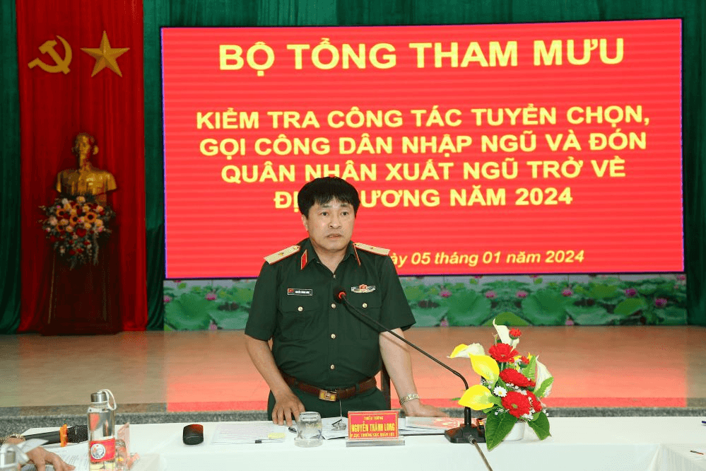 Bộ Tổng Tham mưu kiểm tra công tác tuyển quân tại tỉnh Tây Ninh