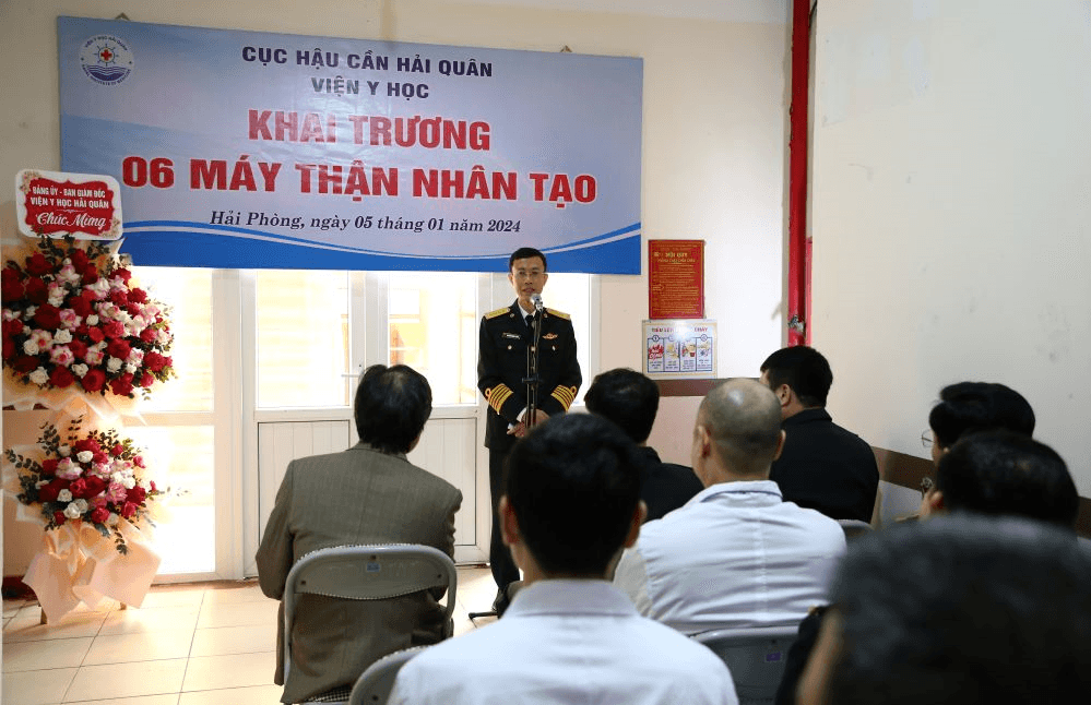 Viện Y học Hải quân đưa vào hoạt động thêm 6 máy chạy thận nhân tạo