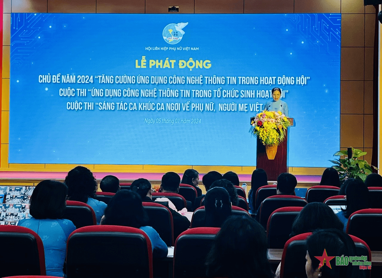 Phát động cuộc thi về ứng dụng công nghệ thông tin trong tổ chức sinh hoạt Hội và sáng tác ca khúc về phụ nữ Việt Nam