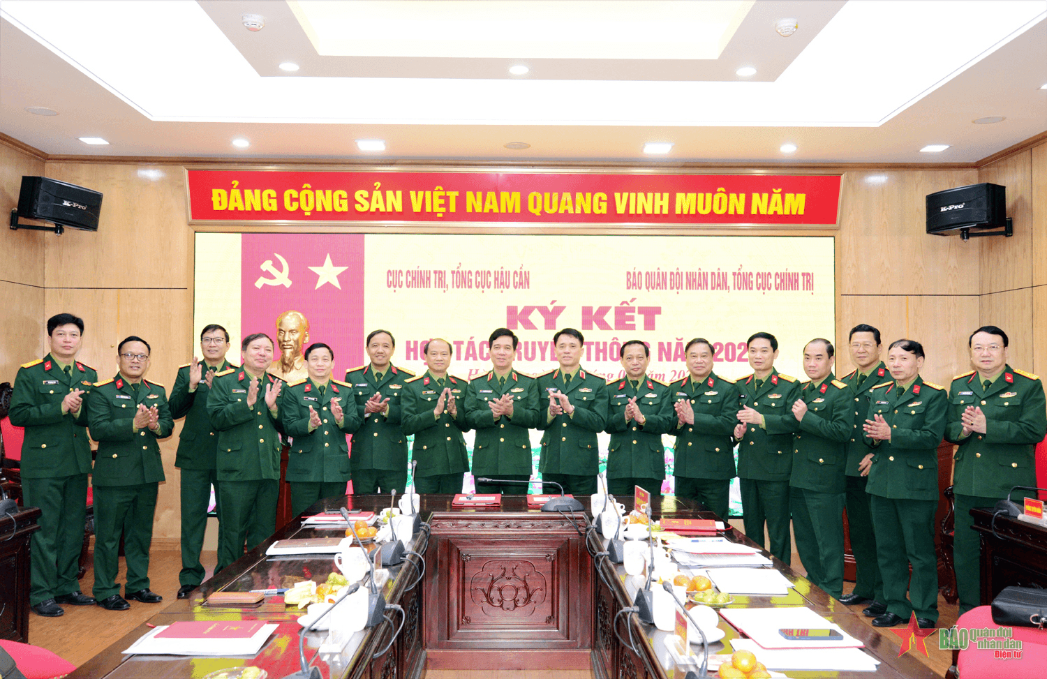 Tiếp tục phối hợp, nâng cao chất lượng tuyên truyền về công tác hậu cần Quân đội