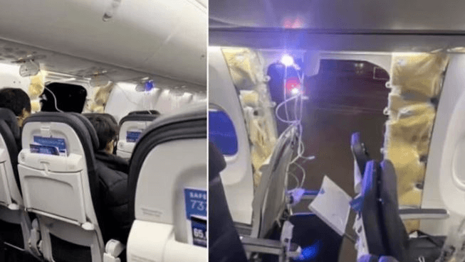 Mỹ đình chỉ bay máy bay Boeing 737 MAX 9 sau sự cố rơi cửa thoát hiểm