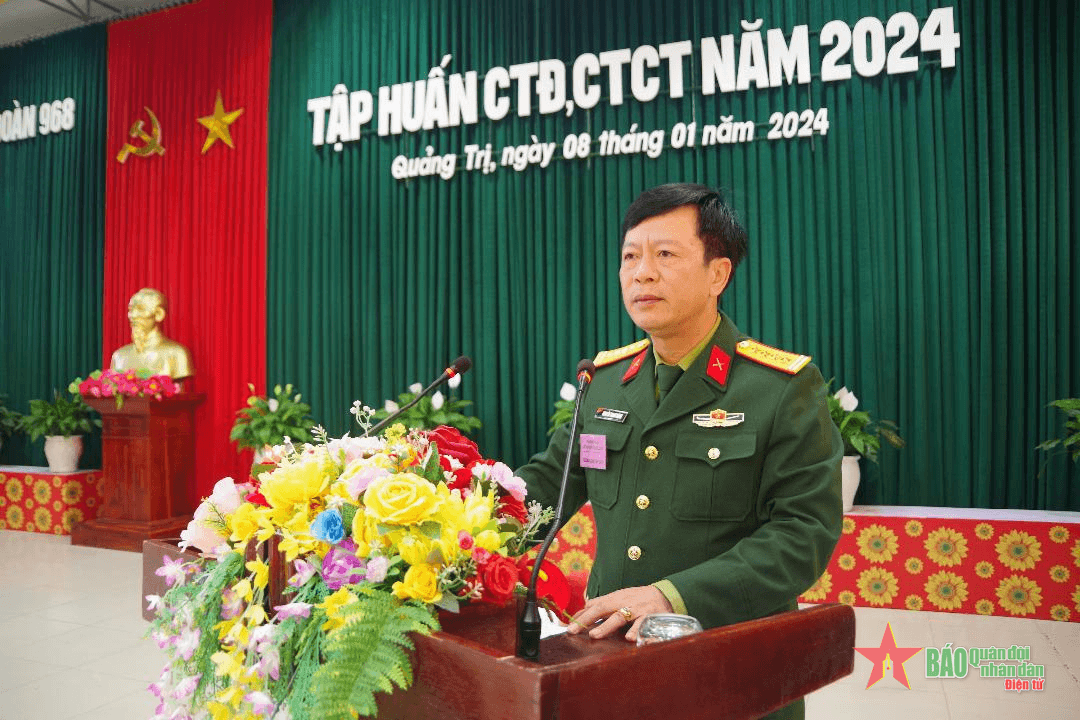 Sư đoàn 968 (Quân khu 4) khai mạc tập huấn công tác Đảng, công tác chính trị năm 2024