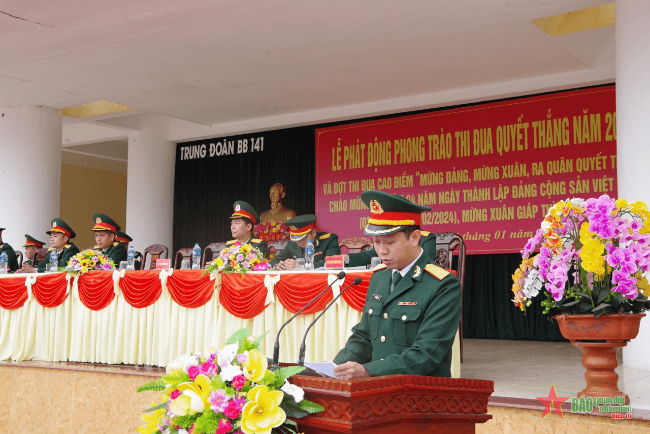 Trung đoàn 141 (Quân đoàn 12): Phát động Phong trào Thi đua Quyết thắng năm 2024
