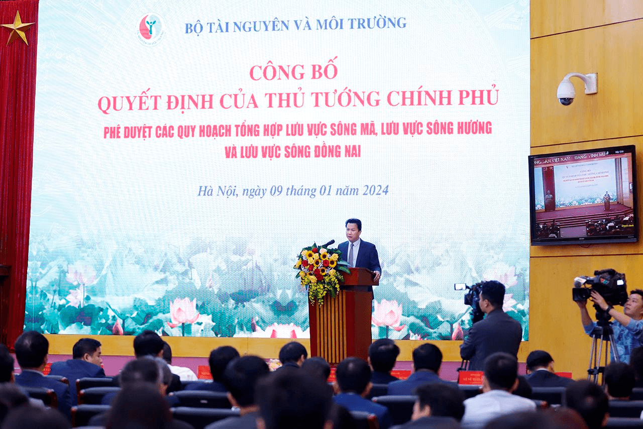Công bố các quy hoạch tổng hợp lưu vực sông Mã, sông Hương và sông Đồng Nai
