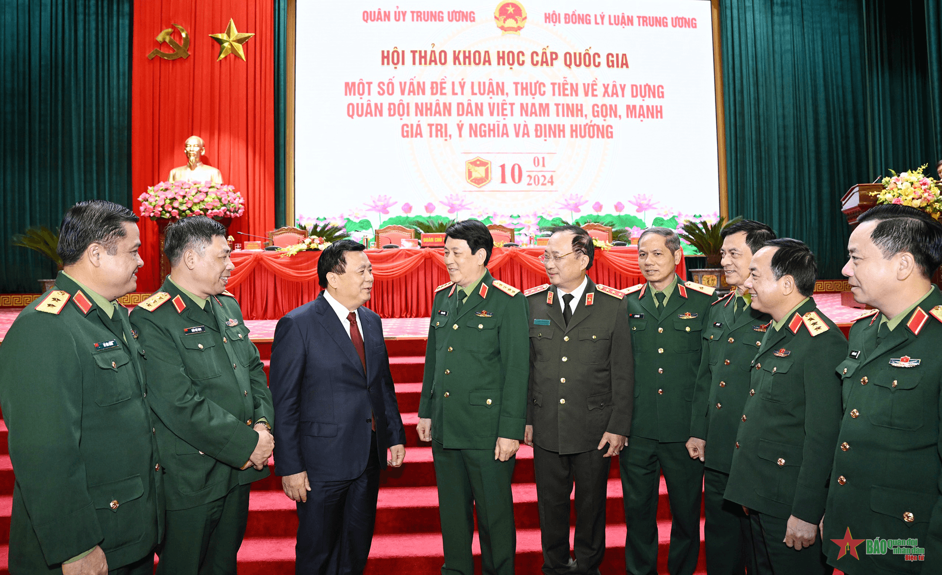 Đại tướng Lương Cường: Nhân tố con người là khâu then chốt trong xây dựng Quân đội “tinh, gọn, mạnh”