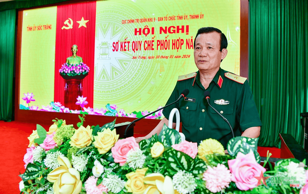 Cục Chính trị Quân khu 9 - Ban Tổ chức Tỉnh ủy, Thành ủy sơ kết Quy chế phối hợp