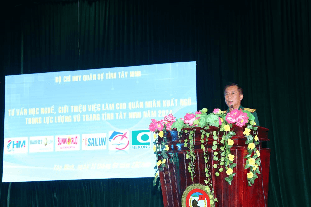 Bộ Chỉ huy Quân sự tỉnh Tây Ninh tư vấn, giới thiệu việc làm cho quân nhân xuất ngũ