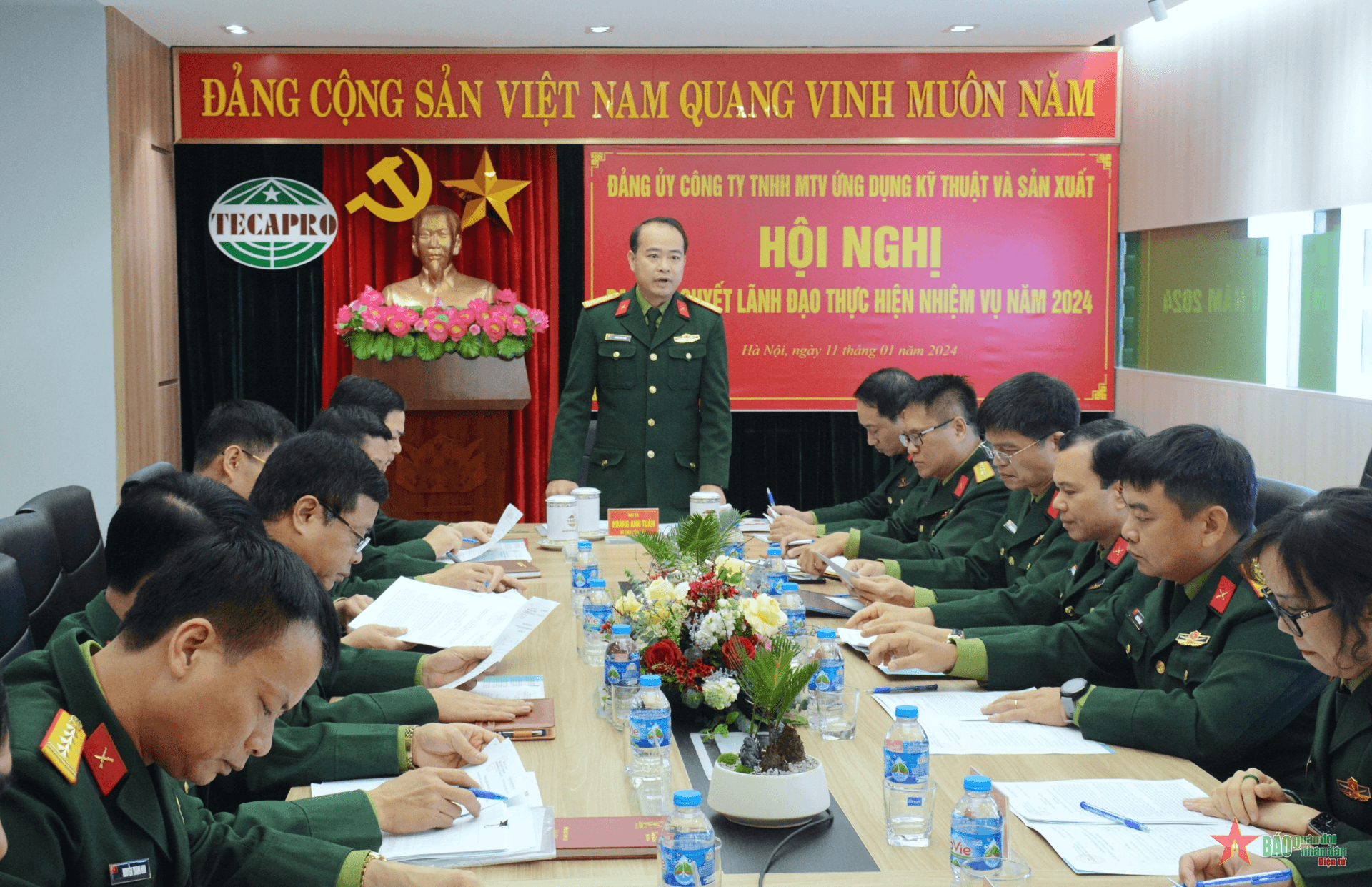 Đảng ủy Công ty TECAPRO ra nghị quyết lãnh đạo thực hiện nhiệm vụ năm 2024