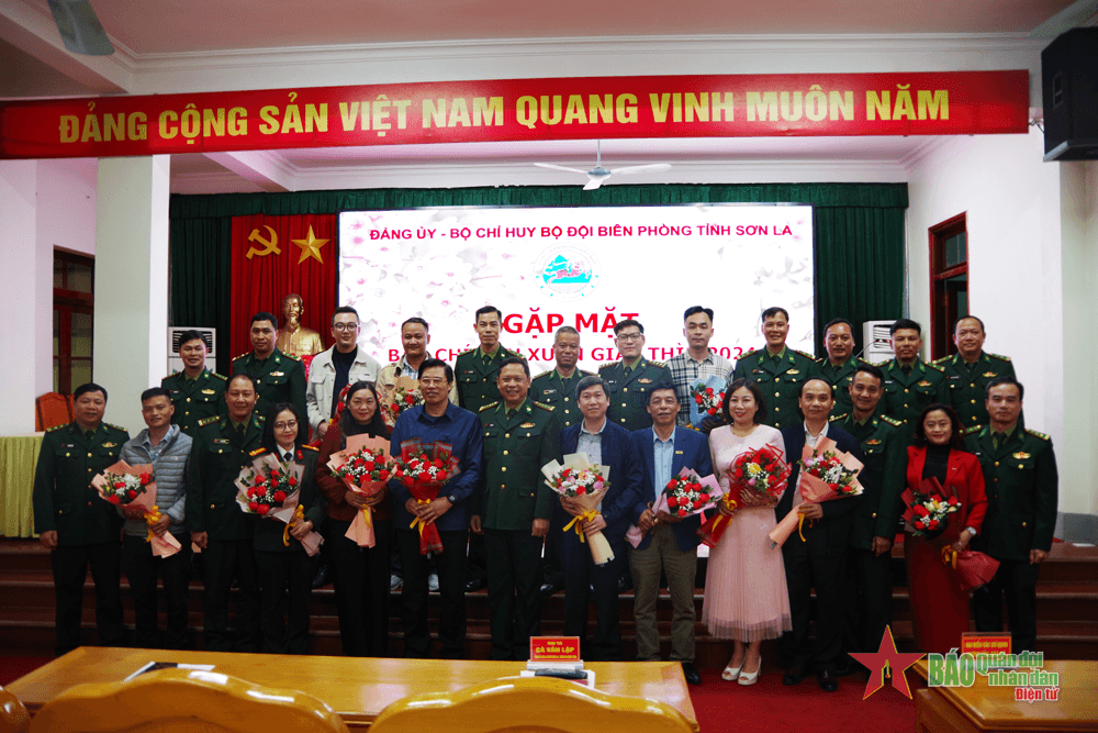 Bộ đội Biên phòng tỉnh Sơn La gặp mặt báo chí đầu Xuân Giáp Thìn 2024