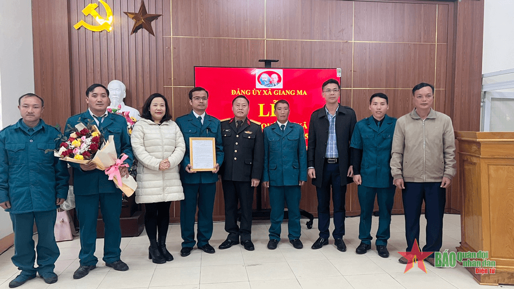 Huyện Tam Đường (Lai Châu): Ra mắt chi bộ quân sự xã Giang Ma