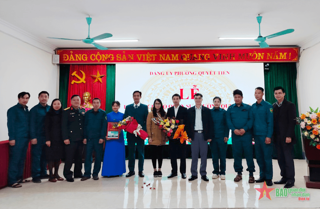 Lai Châu: Ra mắt Chi bộ Quân sự phường Quyết Tiến