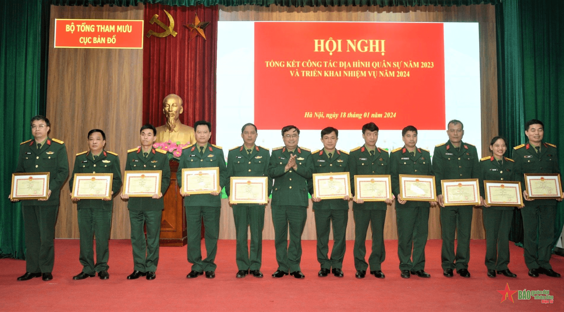 Cục Bản đồ tổng kết công tác địa hình quân sự năm 2023