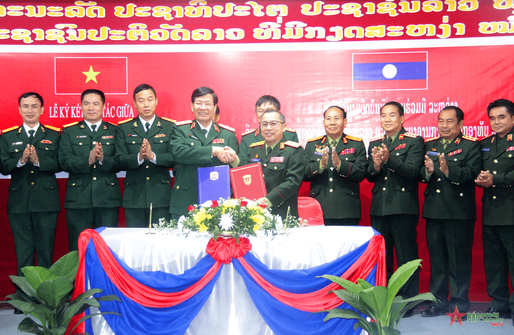 Học viện Quân y Việt Nam và Học viện Quân y Lào tăng cường hợp tác trong lĩnh vực y học