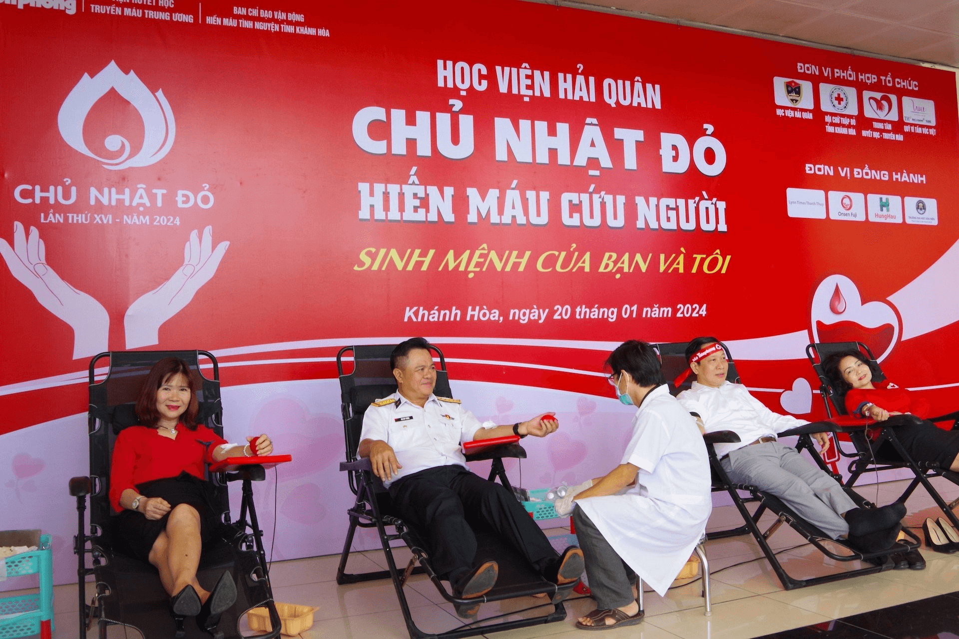 Học viện Hải quân tổ chức chương trình hiến máu tình nguyện “Chủ nhật đỏ” lần thứ XVI