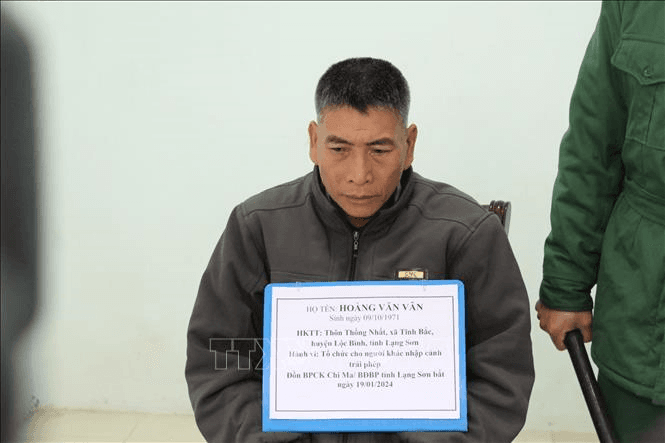 Biên phòng Lạng Sơn bắt giữ đối tượng đưa người nhập cảnh trái phép vào Việt Nam