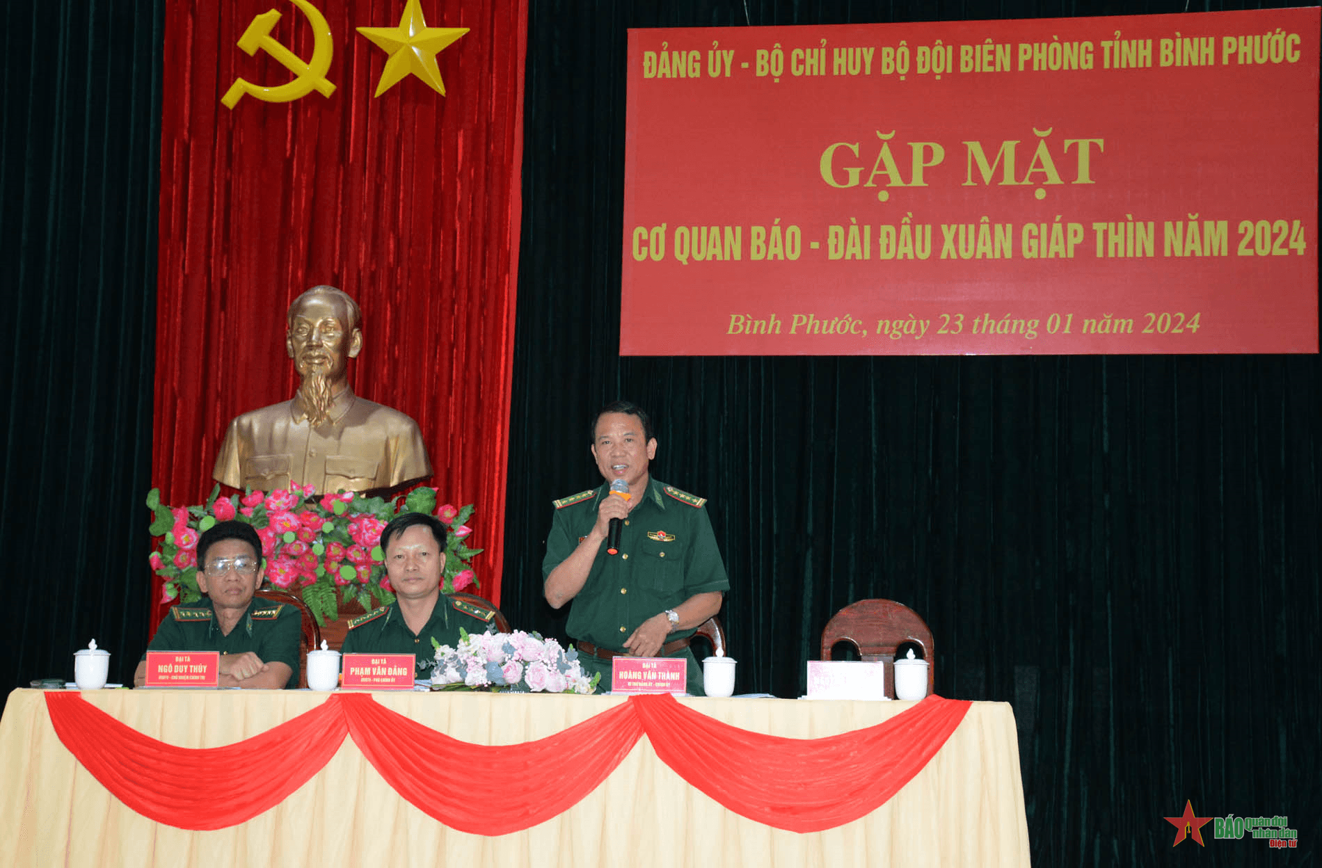 Bộ đội Biên phòng tỉnh Bình Phước gặp mặt cơ quan báo chí đầu Xuân Giáp Thìn 2024