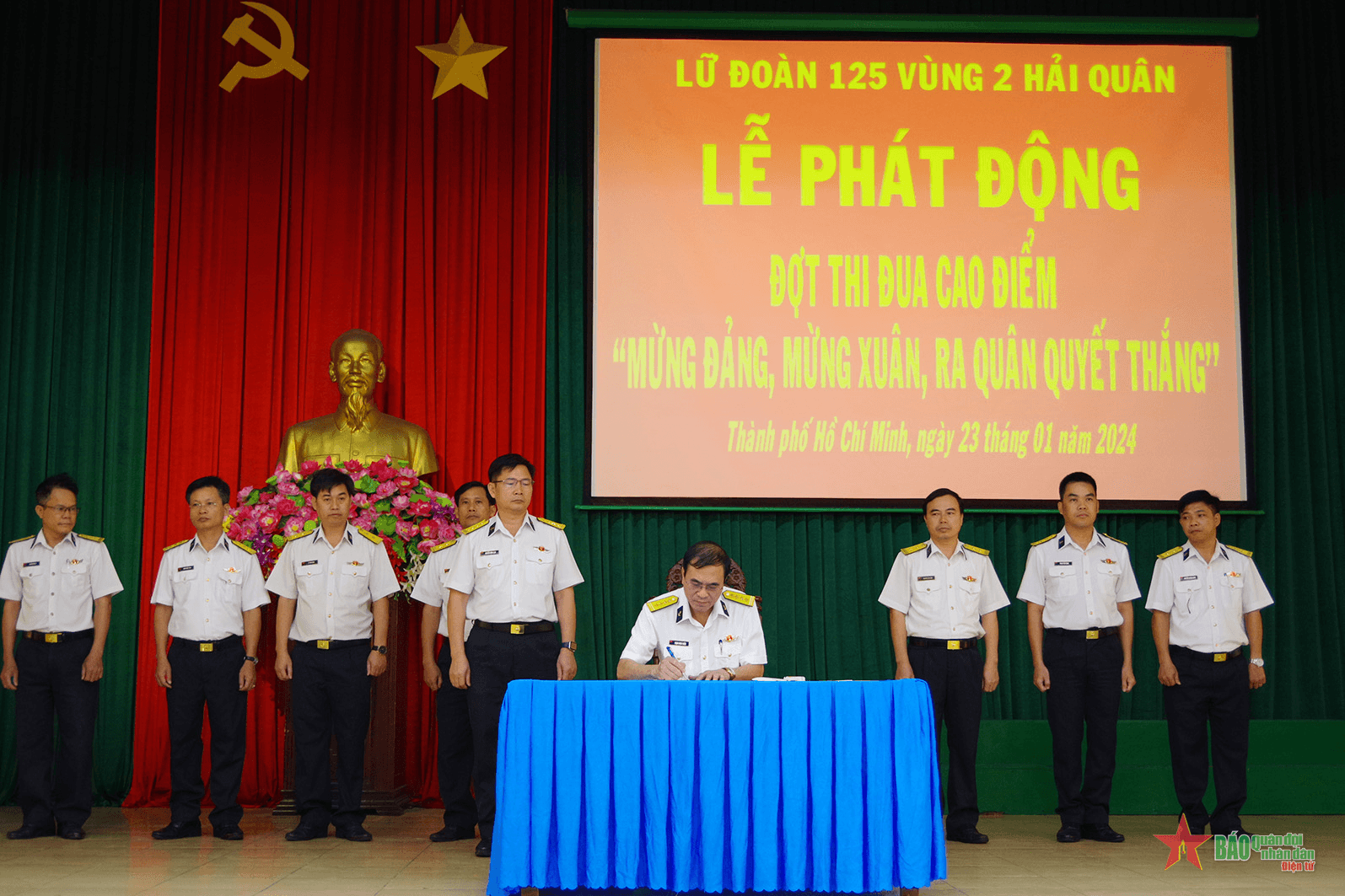 Lữ đoàn 125 Hải quân phát động thi đua cao điểm mừng Đảng, mừng Xuân
