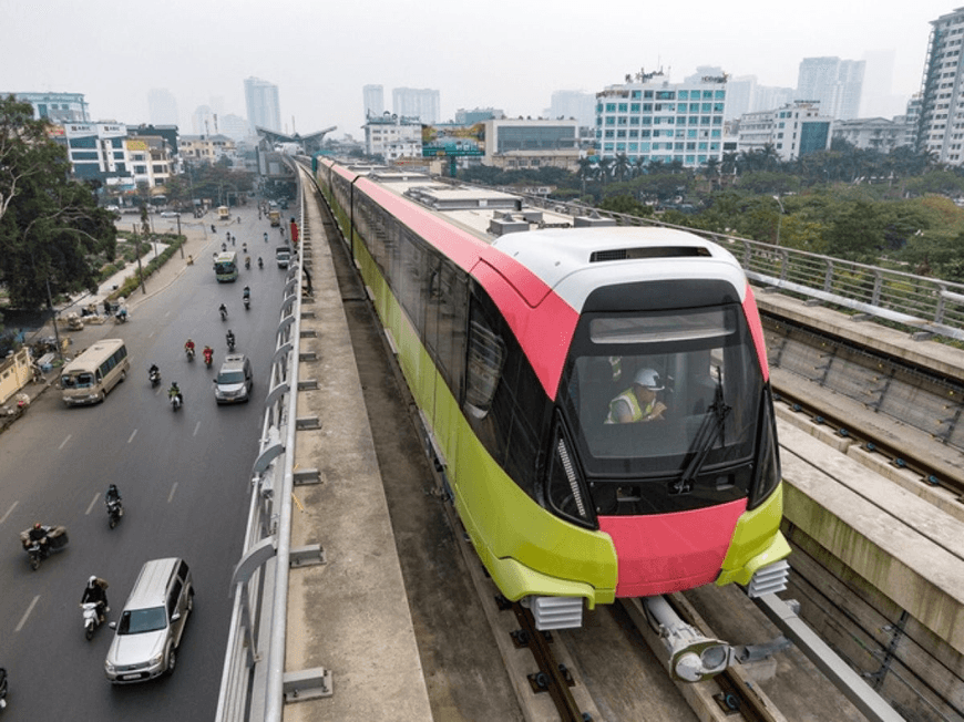 Tháng 6-2024, vận hành thương mại đoạn trên cao tuyến đường sắt Nhổn - ga Hà Nội