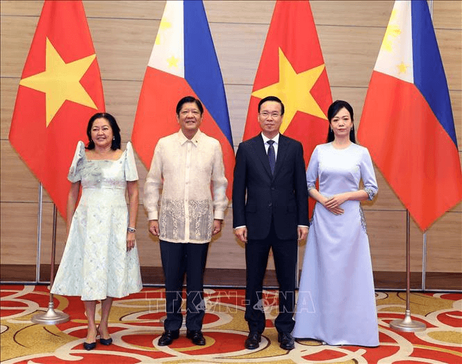 Chủ tịch nước Võ Văn Thưởng chủ trì chiêu đãi trọng thể Tổng thống Philippines