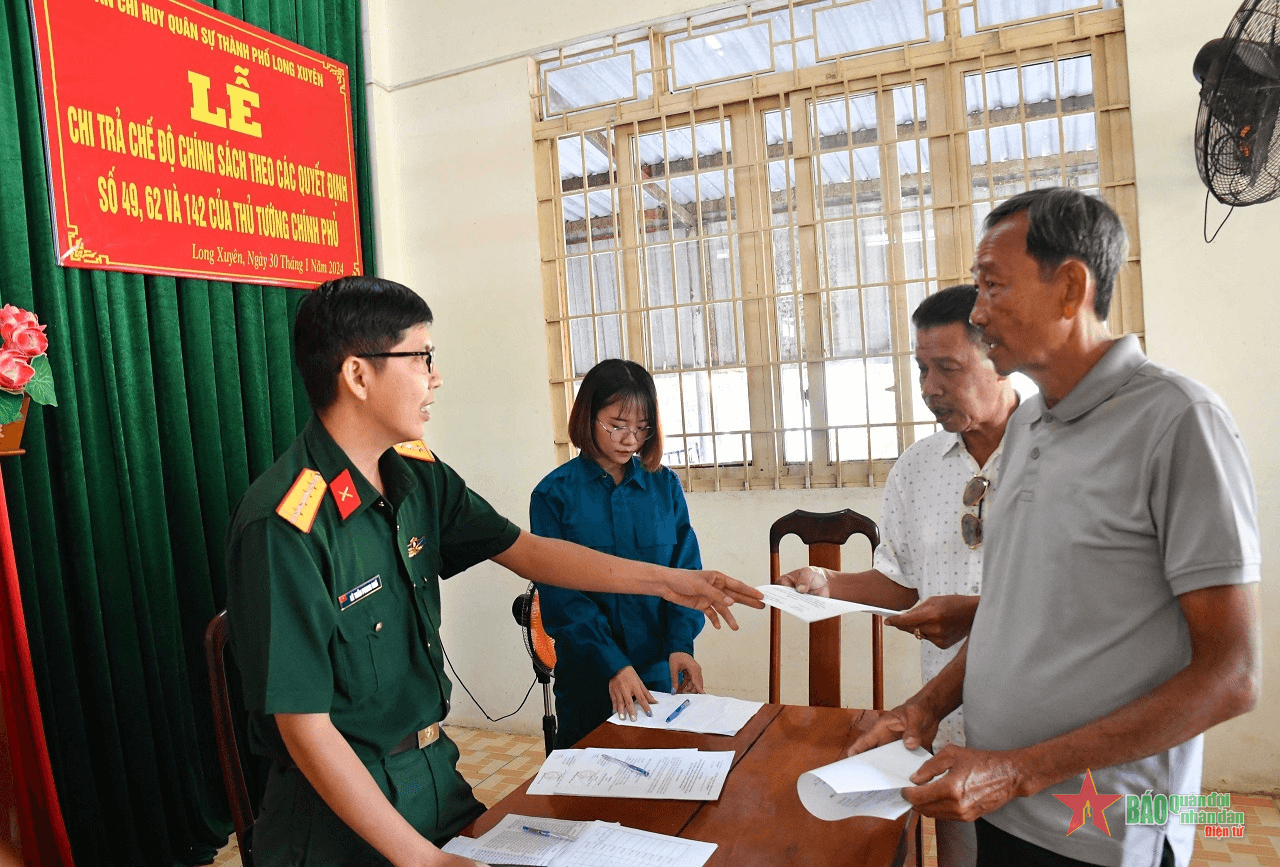 An Giang: Gần 1,5 tỷ đồng chi trả chế độ trợ cấp theo các quyết định của Thủ tướng Chính phủ