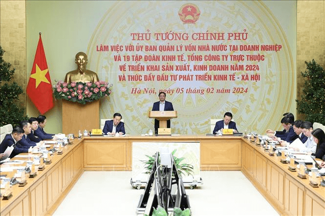 Thủ tướng Phạm Minh Chính làm việc với 19 tập đoàn, tổng công ty về đẩy mạnh đầu tư, sản xuất, kinh doanh